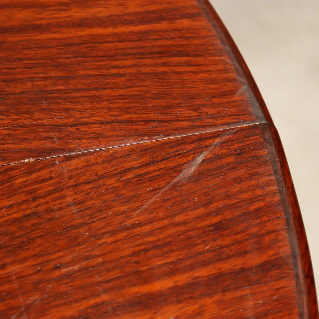 Vintage Table Exotic Wood Leather Design Italy 1960s