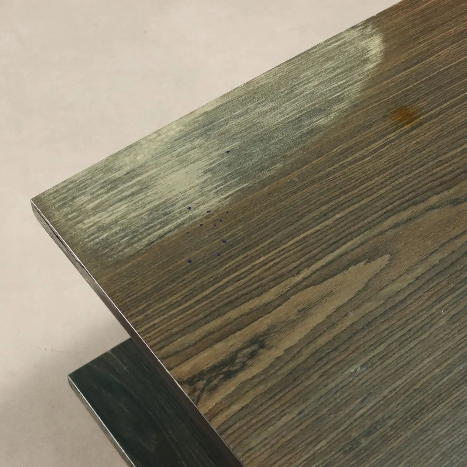 Vintage Coffee Table Veneered Wood Design Italy 1980s