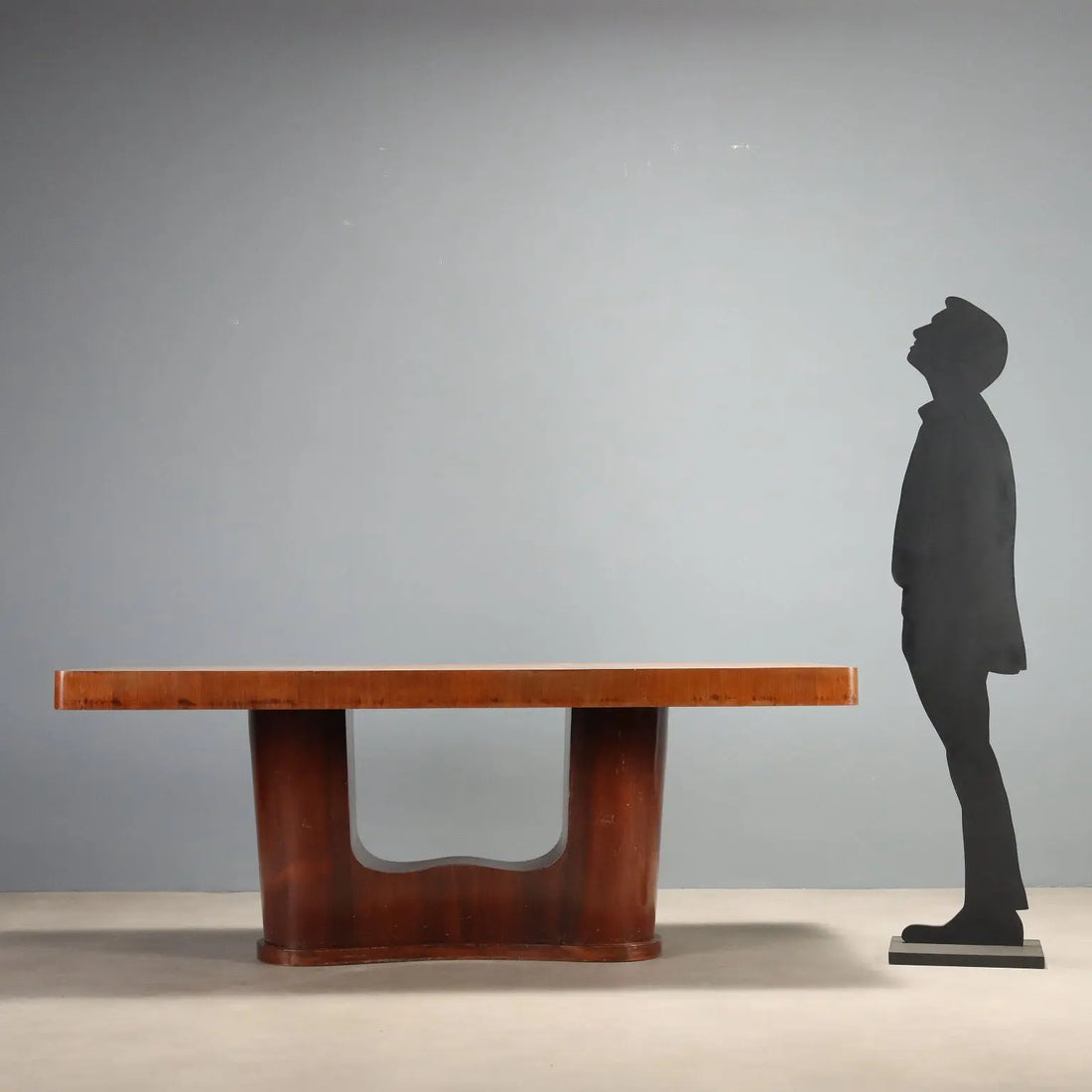 1950s Veneered Wood Table