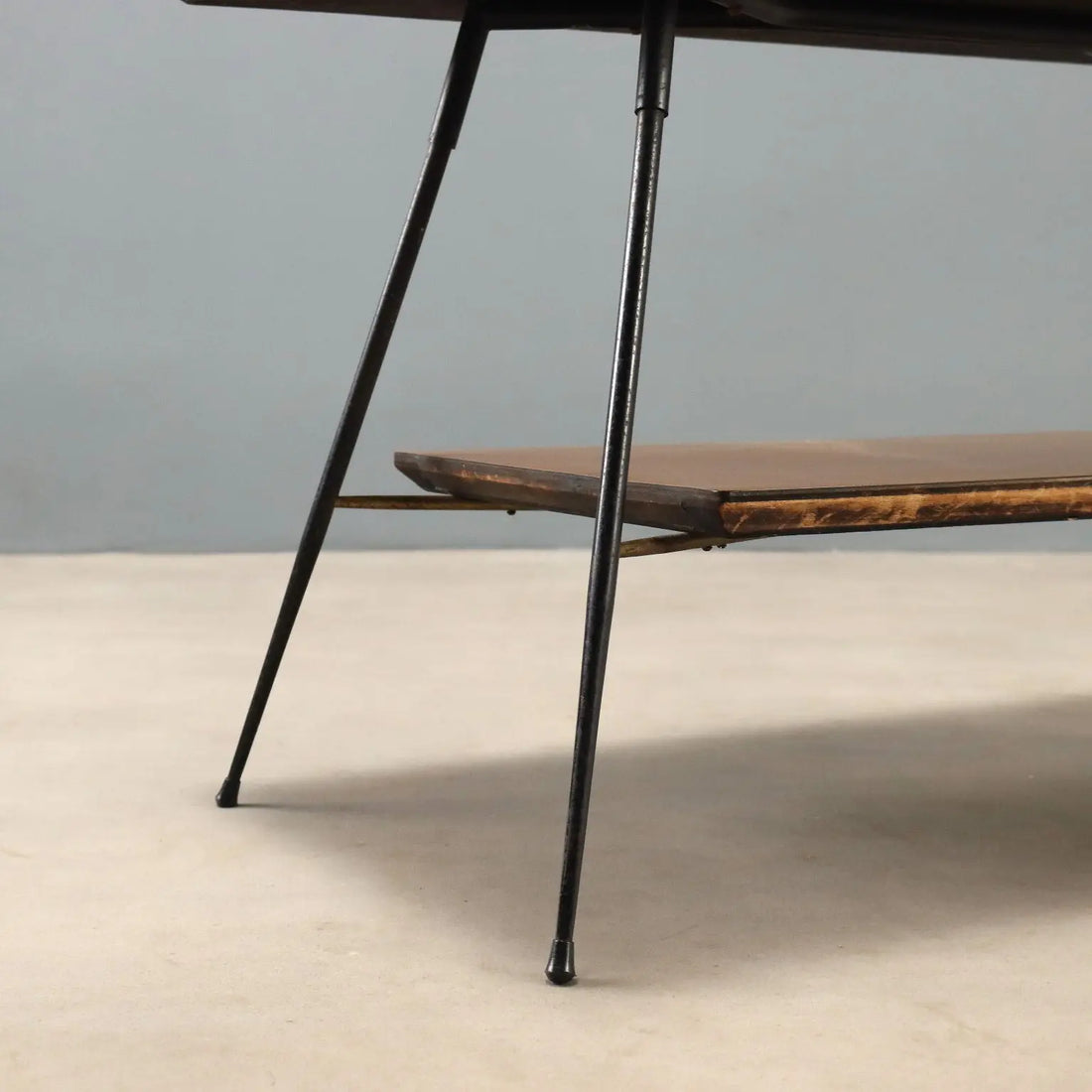 Vintage Coffee Table Wood Laminate Design Italy 1960s