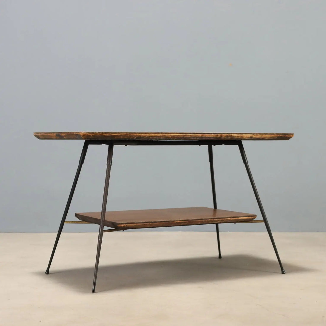 Vintage Coffee Table Wood Laminate Design Italy 1960s