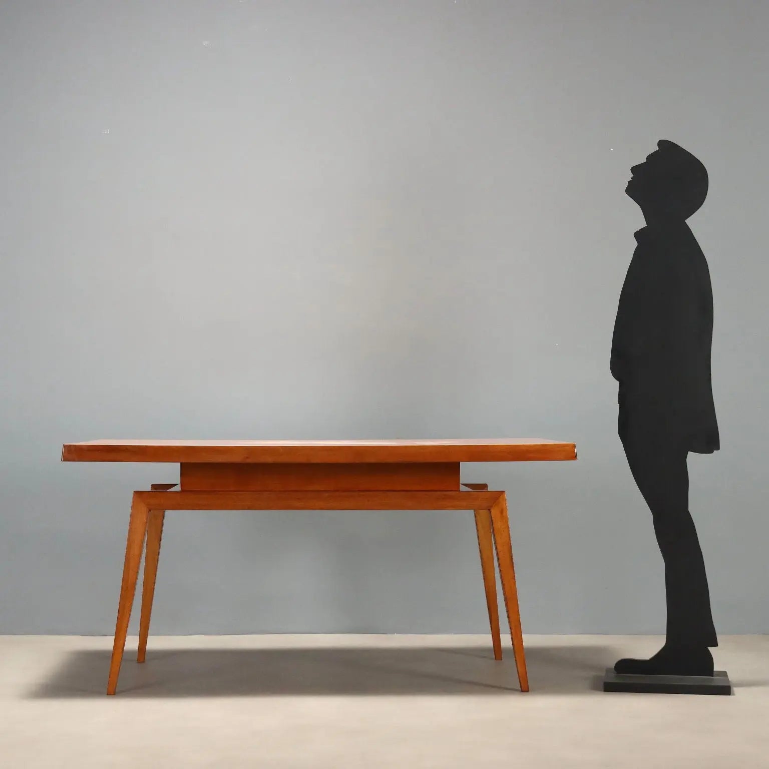 1960s Oak and Colored Formica Table