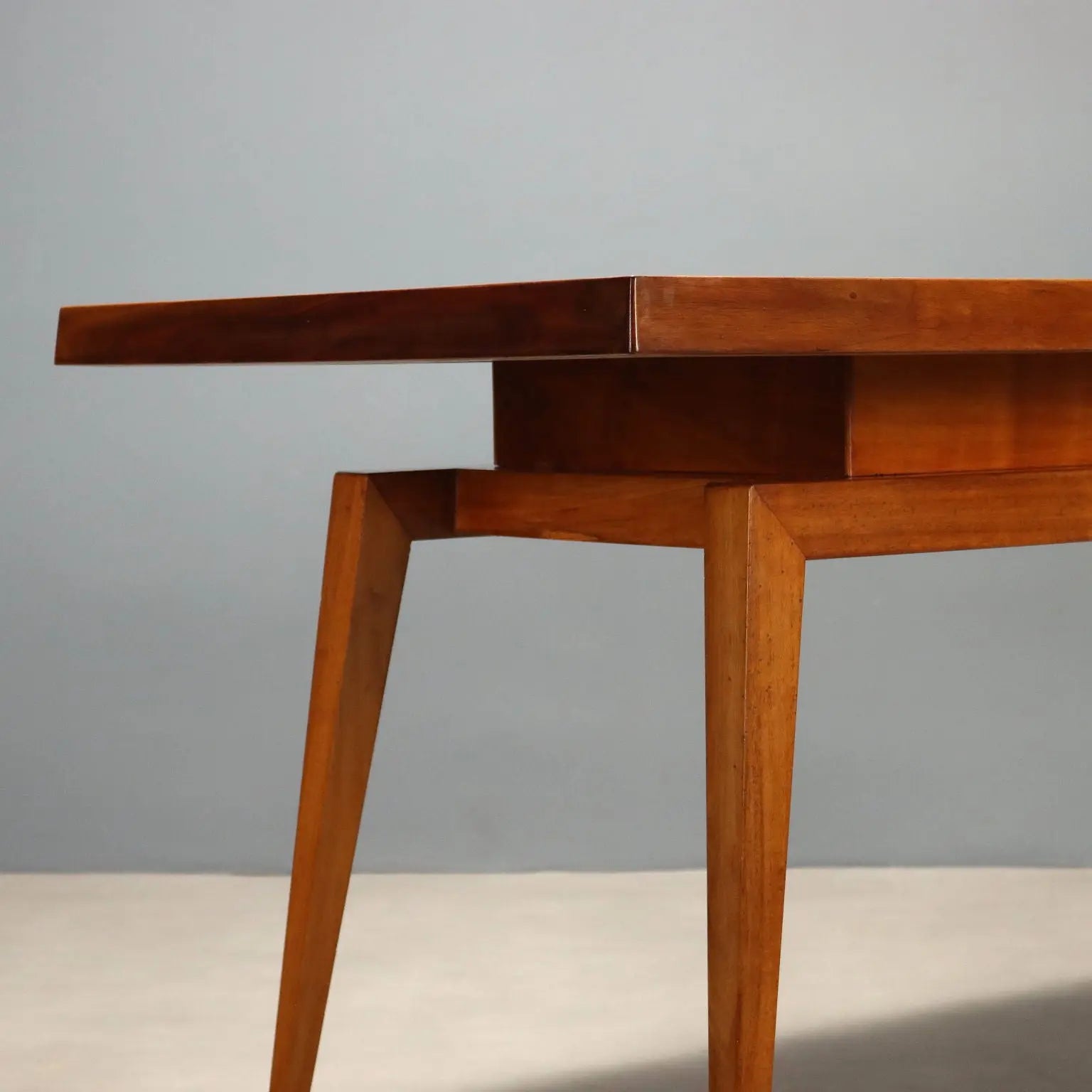 1960s Oak and Colored Formica Table
