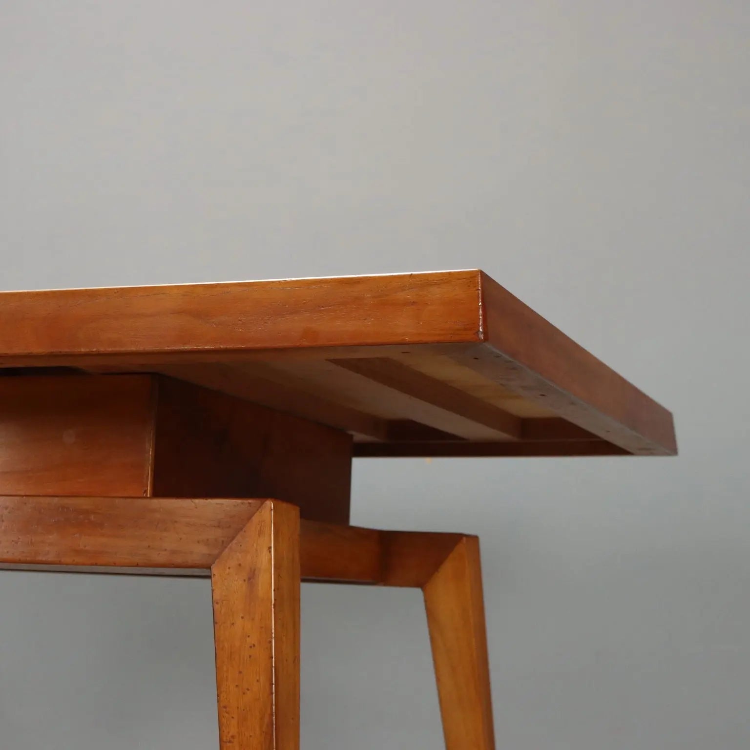 1960s Oak and Colored Formica Table