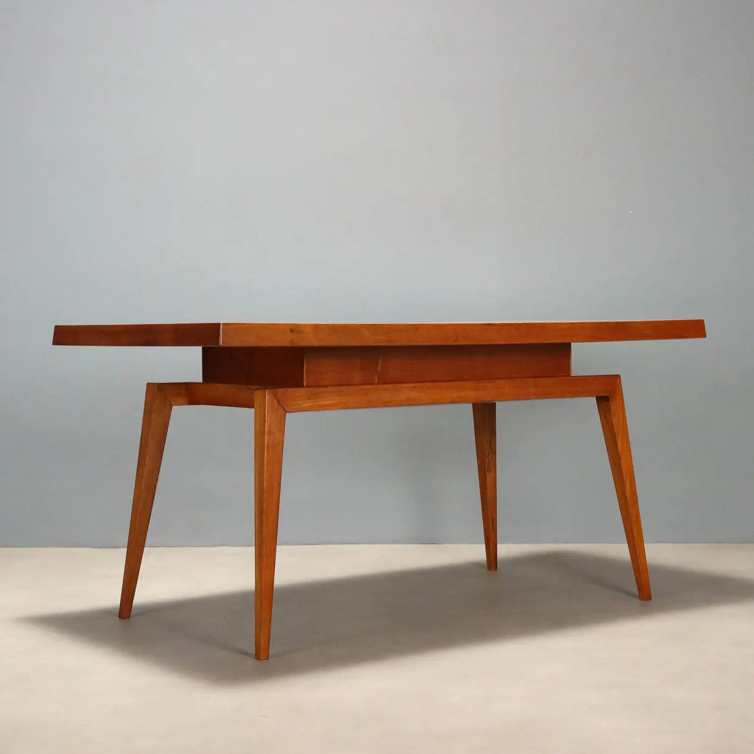 1960s Oak and Colored Formica Table
