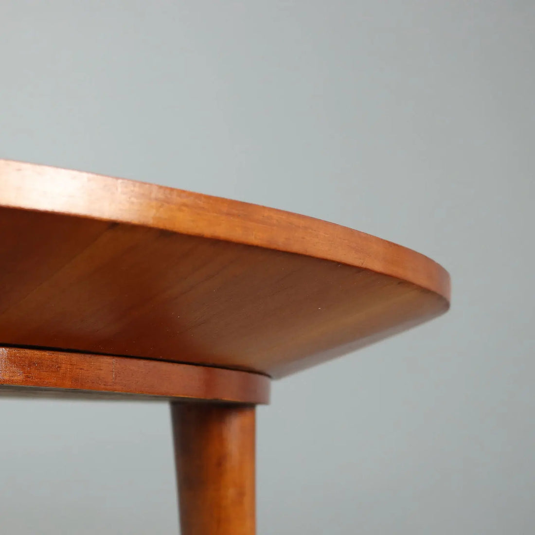 Vintage Table Beech Veneer Checkered Effect Design Italy 1950s