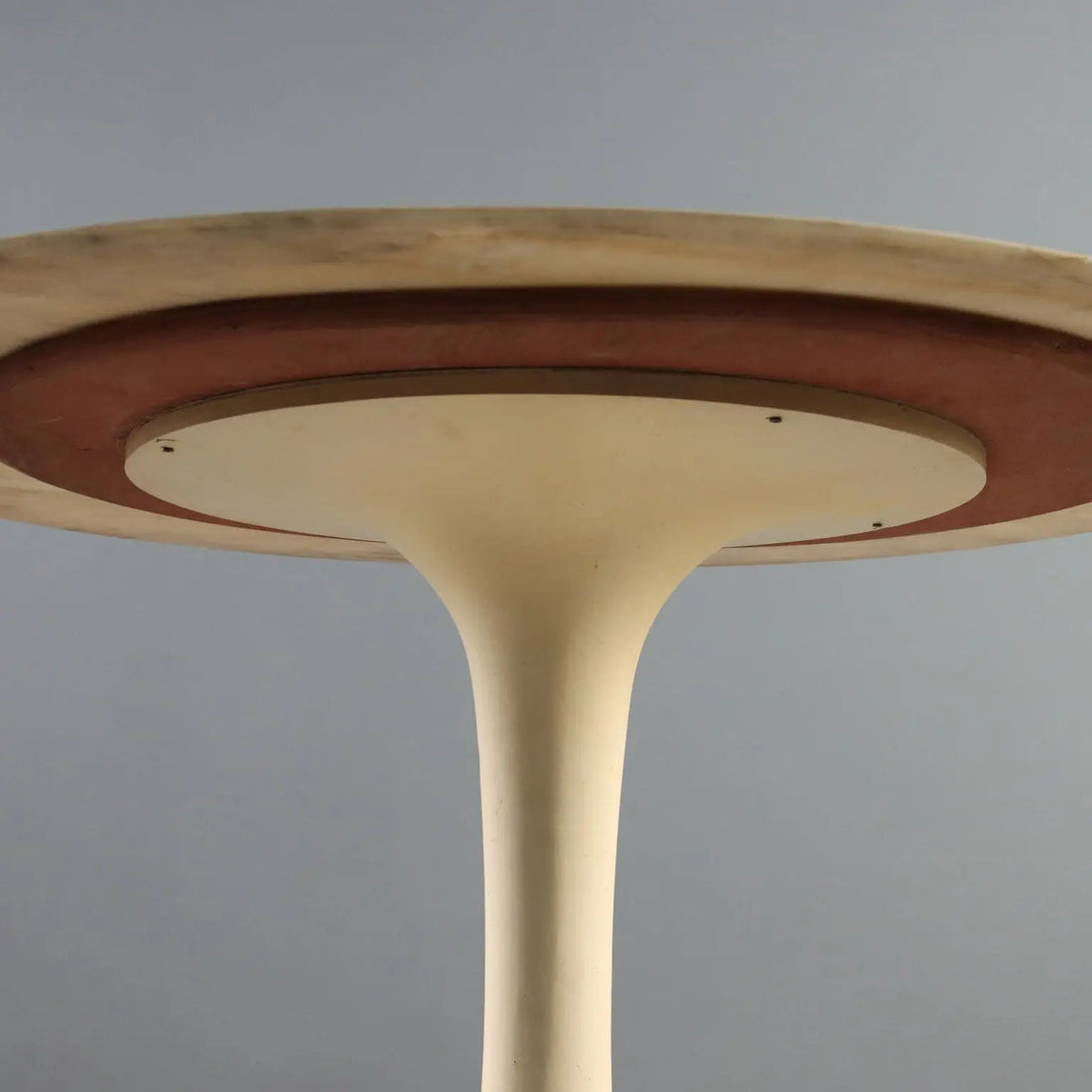 Vintage Table Metal Marble Top Design Italy 1970s