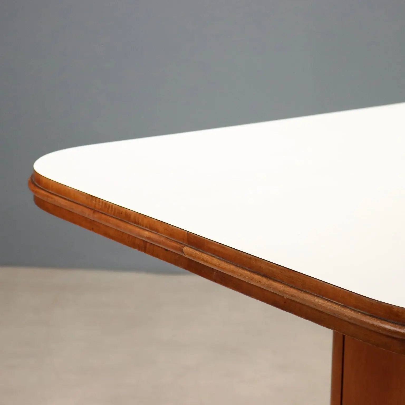 Vintage Dining Table Painted Beech Laminate Design Italy 1970s