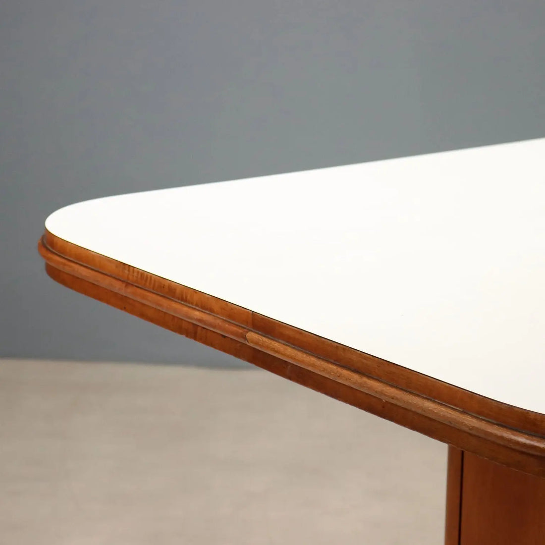 Vintage Dining Table Painted Beech Laminate Design Italy 1970s