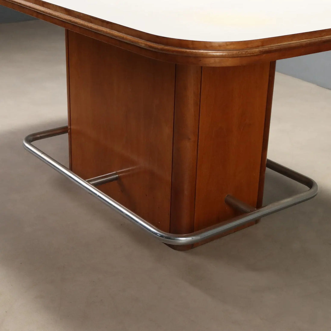 Vintage Dining Table Painted Beech Laminate Design Italy 1970s