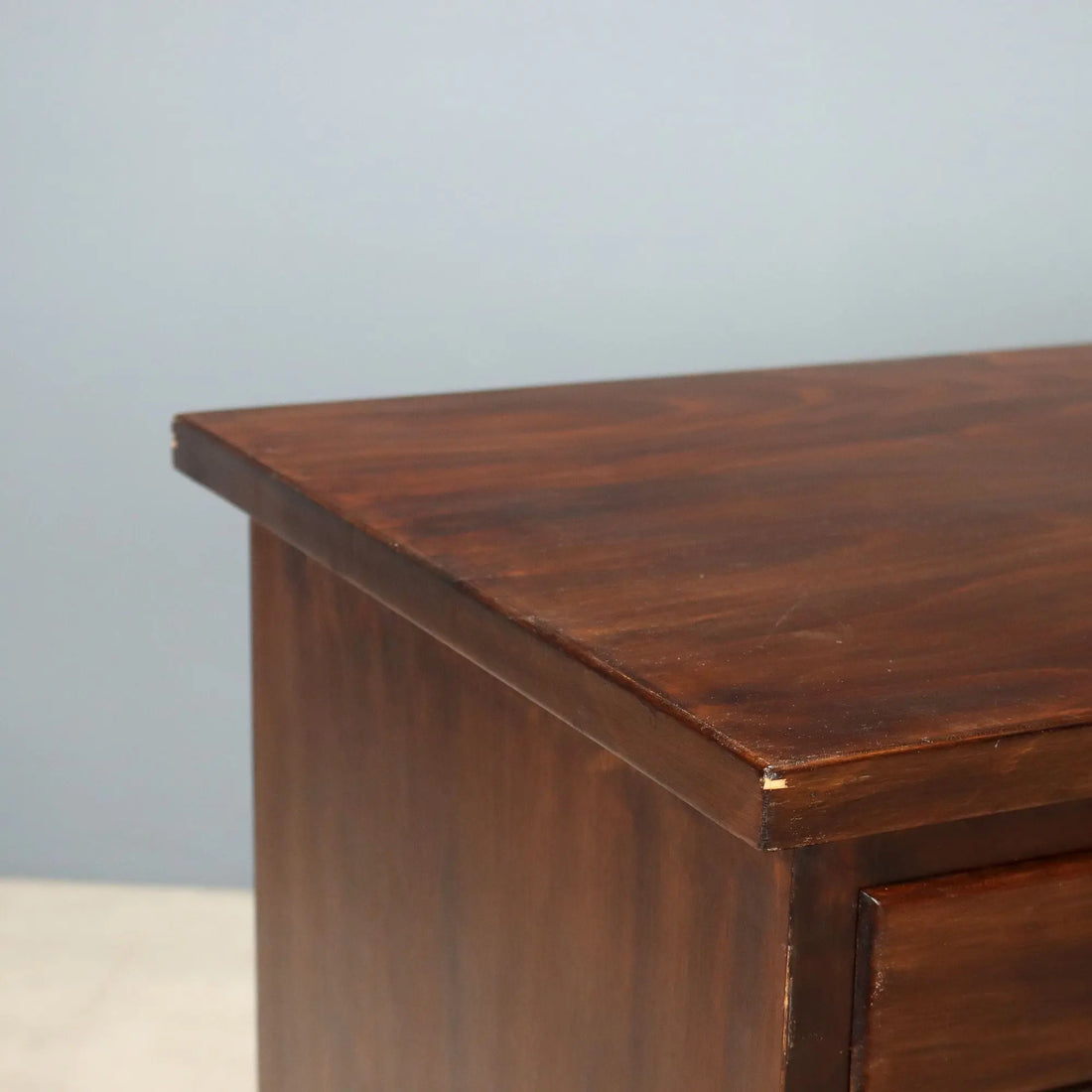 Vintage Writing Desk Walnut Veneer Design Italy 1940s