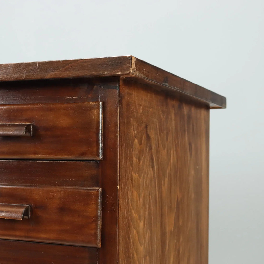 Vintage Writing Desk Walnut Veneer Design Italy 1940s
