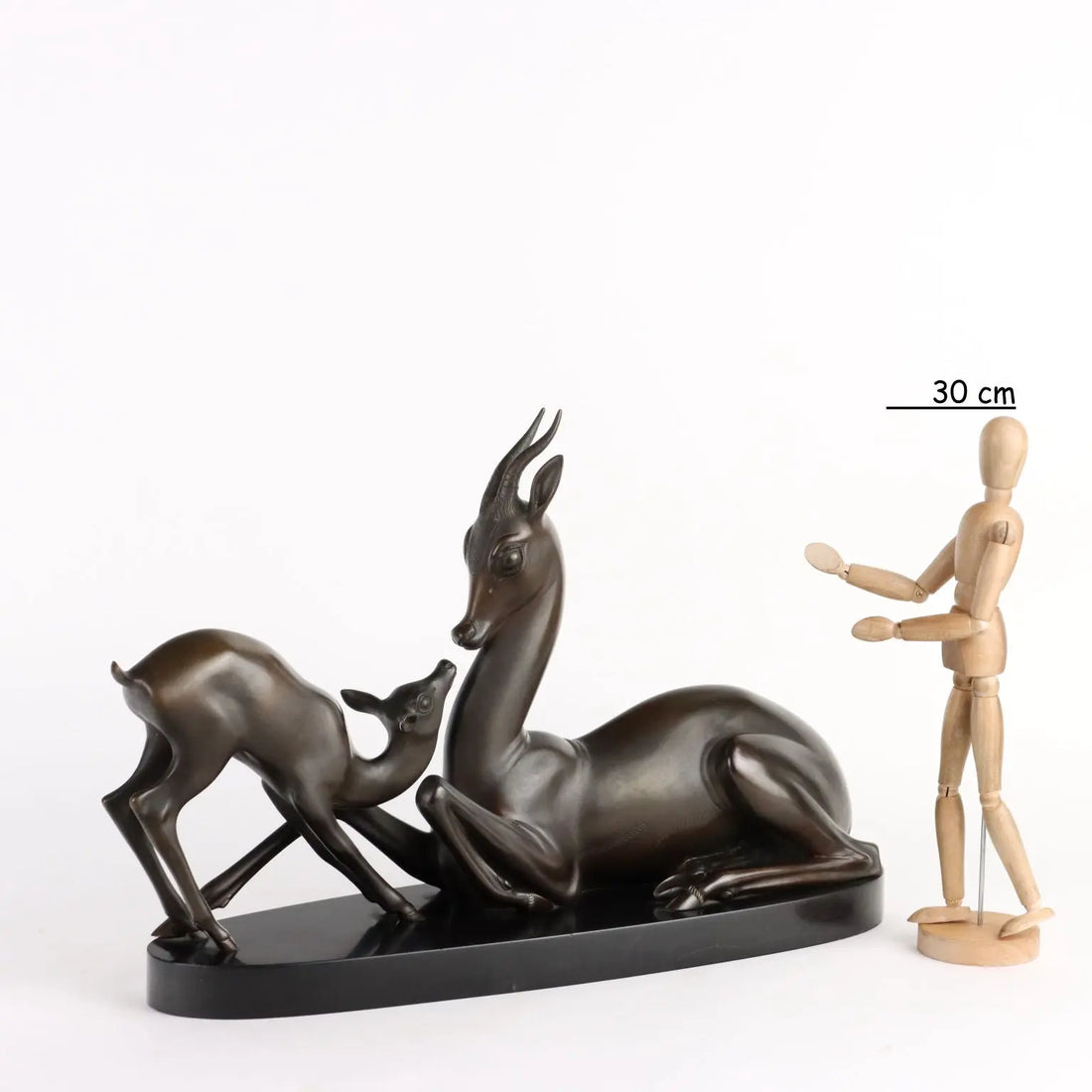 Antique Deers Signed Sirio Tofanari Bronze Italy XX Century - Italy, Early XX Century | Antiques | Bronzes