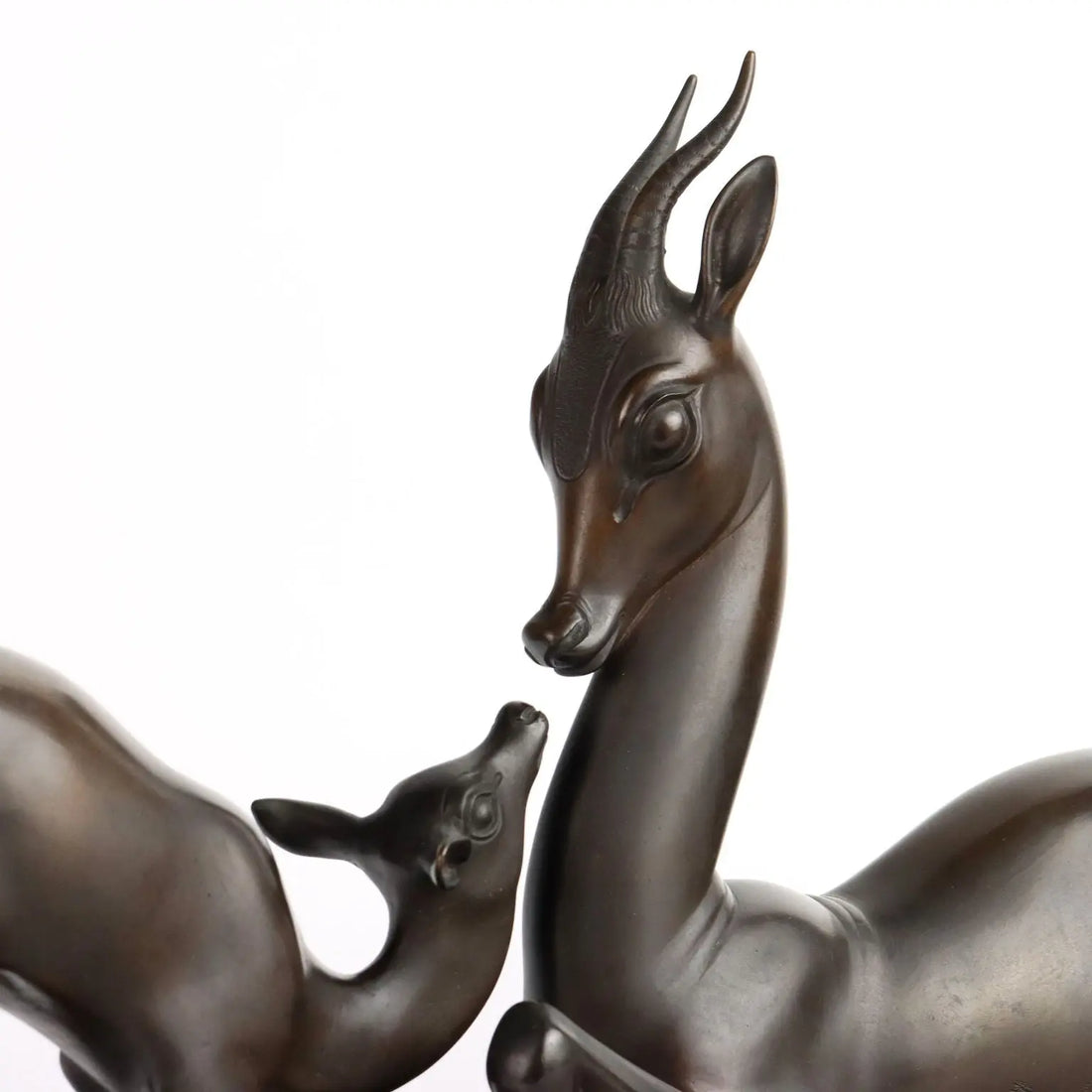 Antique Deers Signed Sirio Tofanari Bronze Italy XX Century - Italy, Early XX Century | Antiques | Bronzes