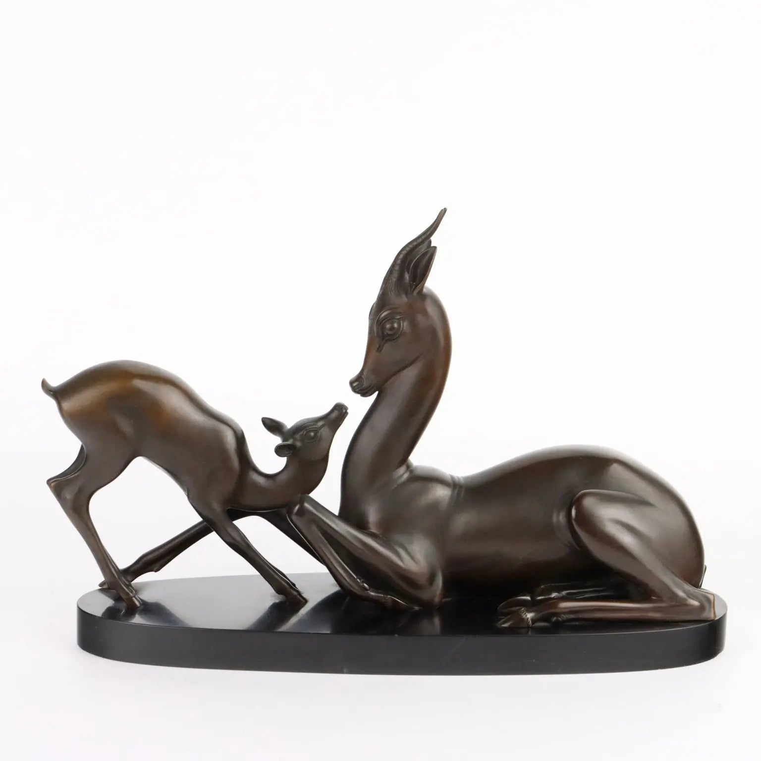 Antique Deers Signed Sirio Tofanari Bronze Italy XX Century - Italy, Early XX Century | Antiques | Bronzes