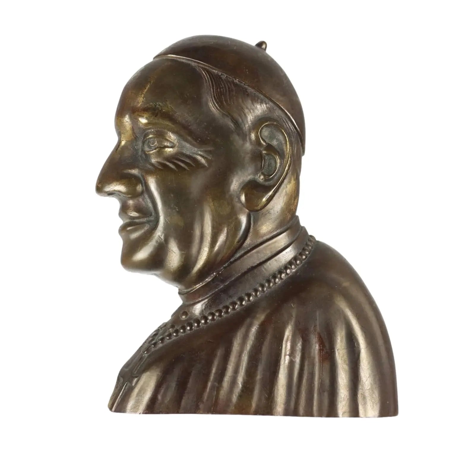 Modern Sculpture Pope John XXIII Bronze Italy 1960s-1970s - Italy, 1960s-1970s | Antiques | Bronzes