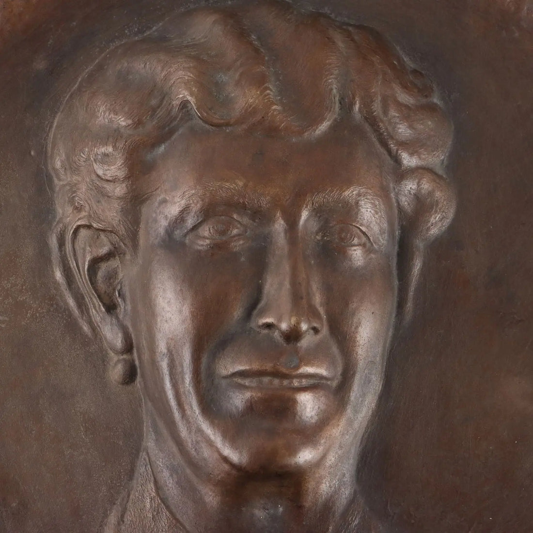 Antique Bronze Tile Noblewoman Italy XX Century - Italy, Late XX Century | Antiques | Bronzes