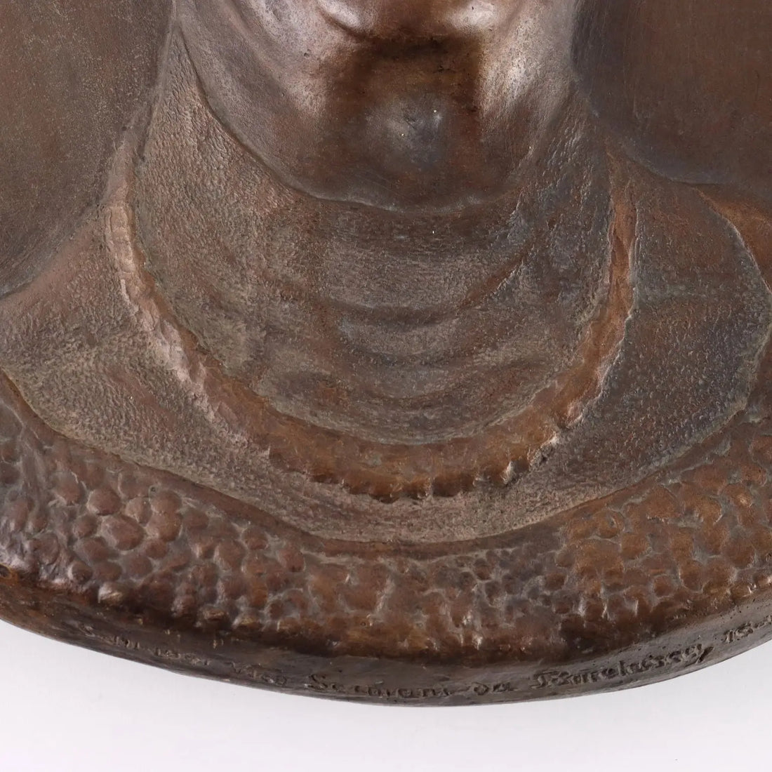 Antique Bronze Tile Noblewoman Italy XX Century - Italy, Late XX Century | Antiques | Bronzes