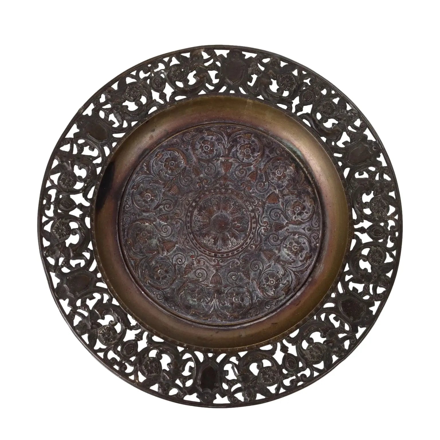Antique Plate Bronze Antonio Pandiani Italy Late XIX Century - Italy, Late XIX Century | Antiques  Bronzes
