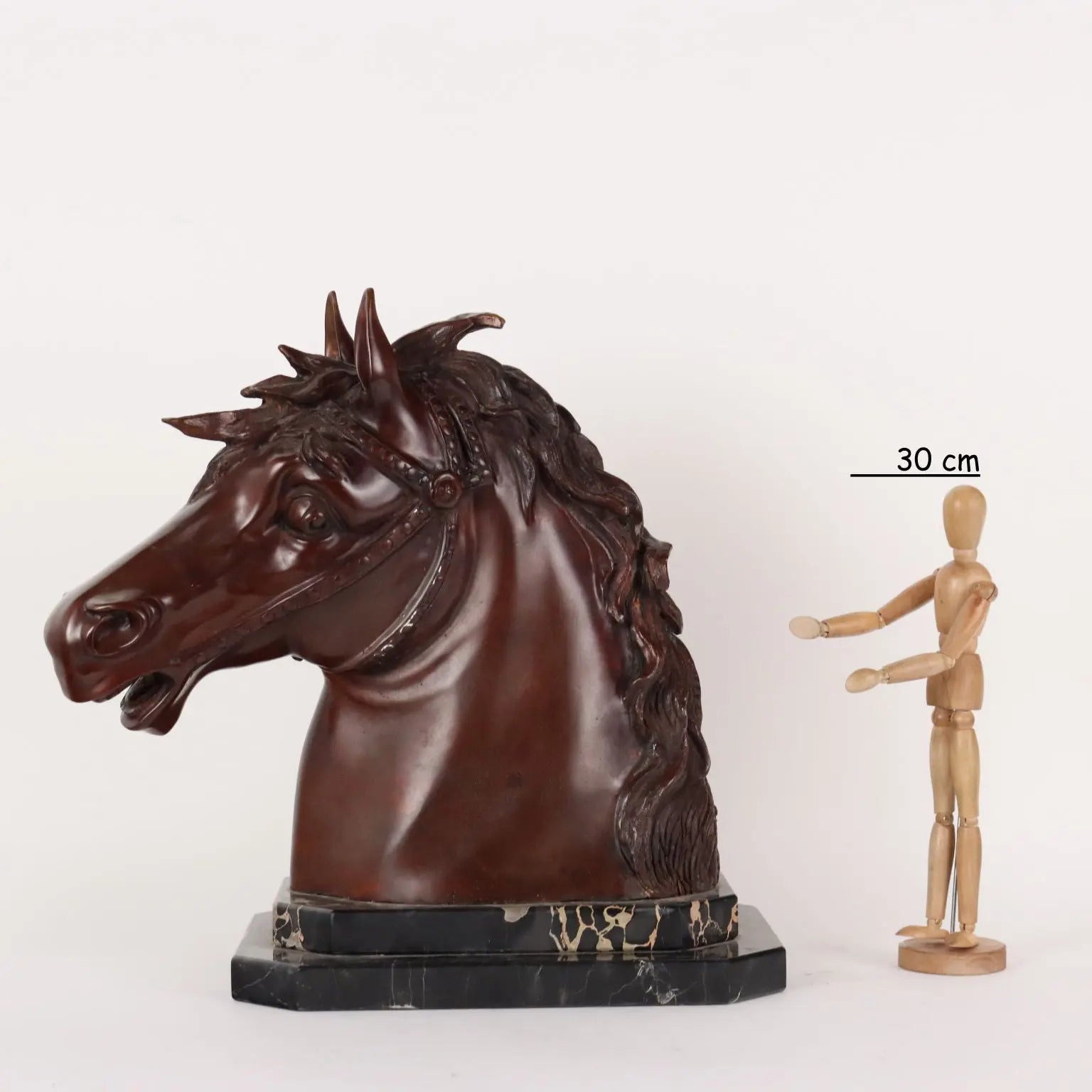 Modern Bronze Sculpture Horse Head F.G. Ruocco Naples XX Century - Italy, Late XX Century | Antiques | Bronzes