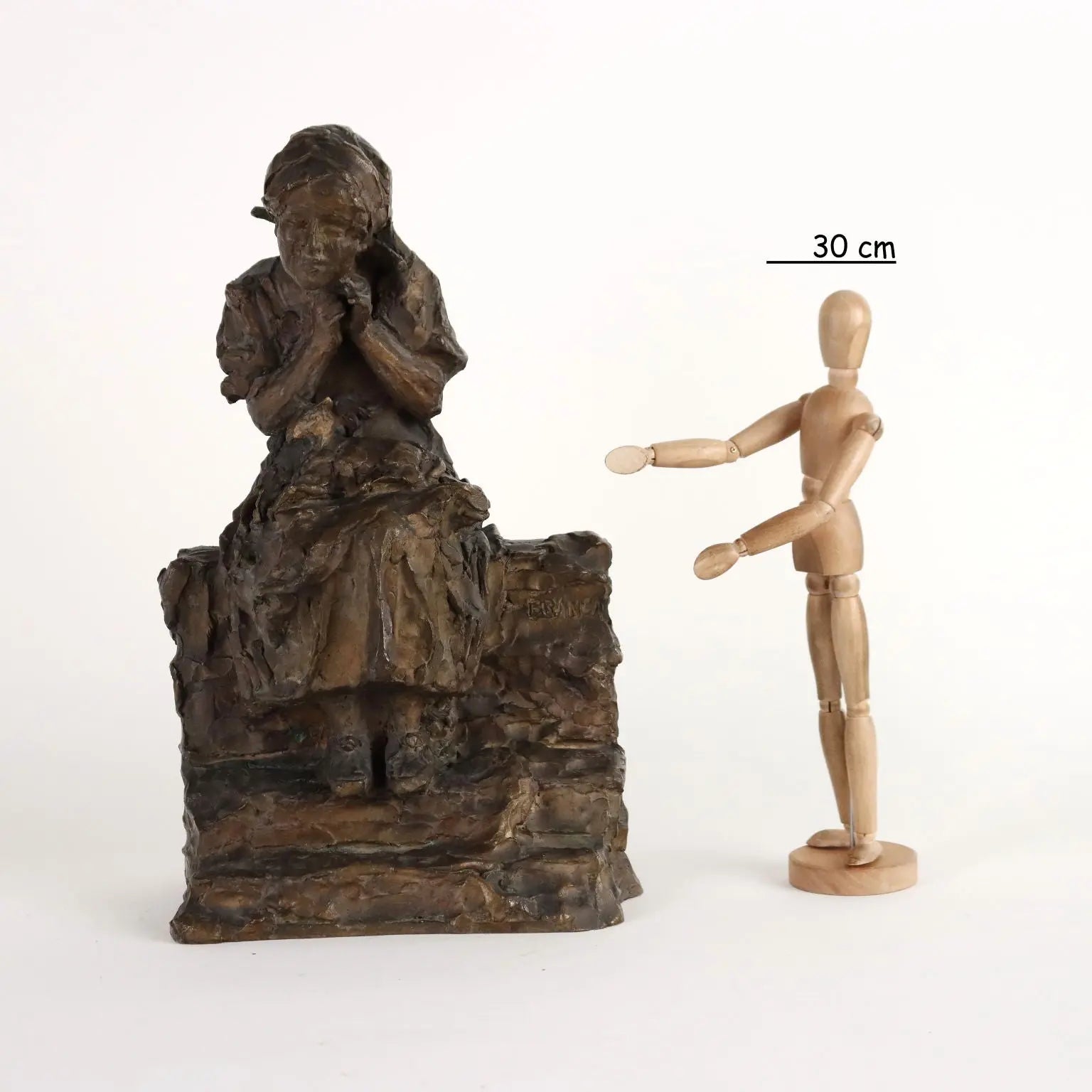 Antique Bronze Sculpture Young Peasant Giulio Branca XIX Century - Italy, Late XIX Century | Antiques | Bronzes