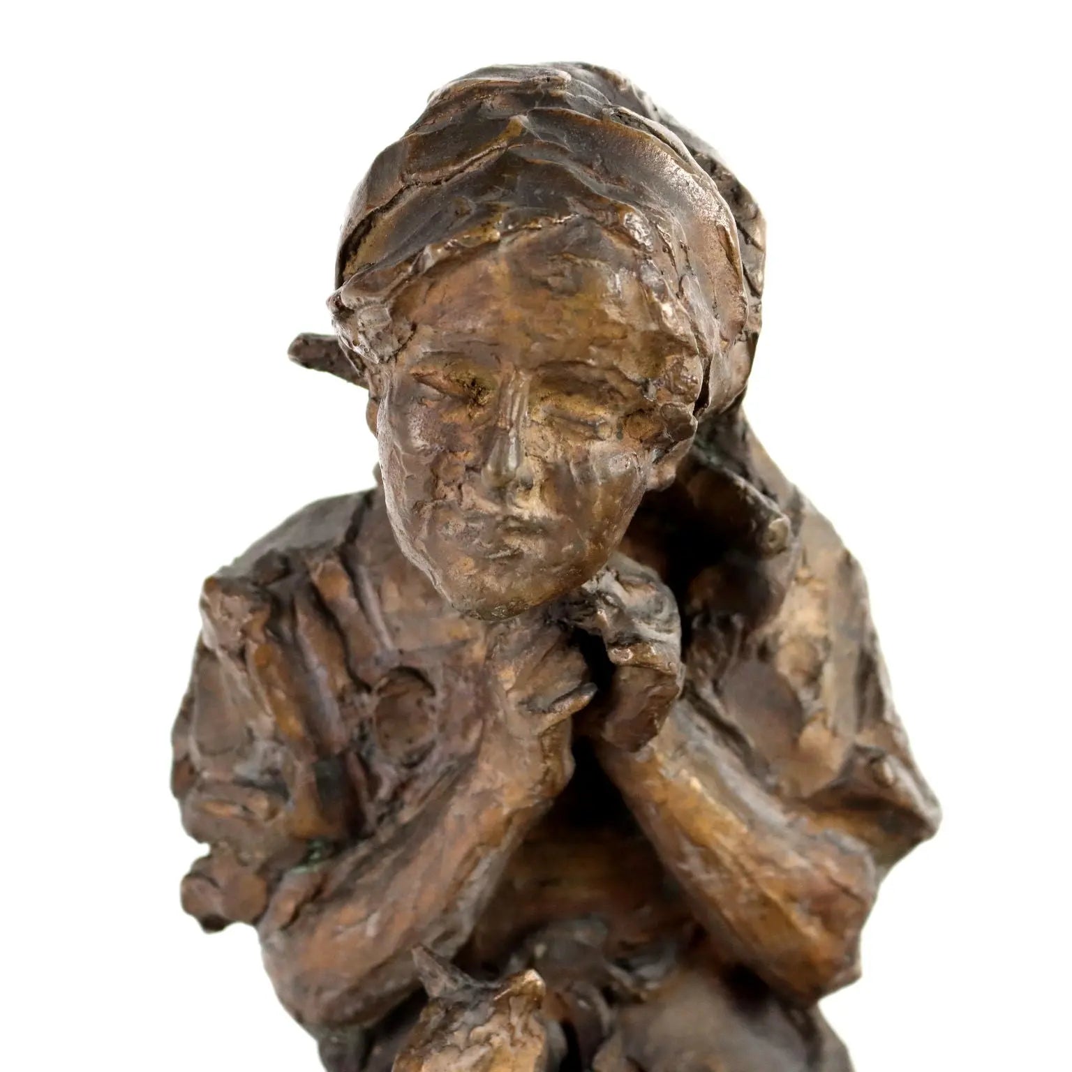 Antique Bronze Sculpture Young Peasant Giulio Branca XIX Century - Italy, Late XIX Century | Antiques | Bronzes