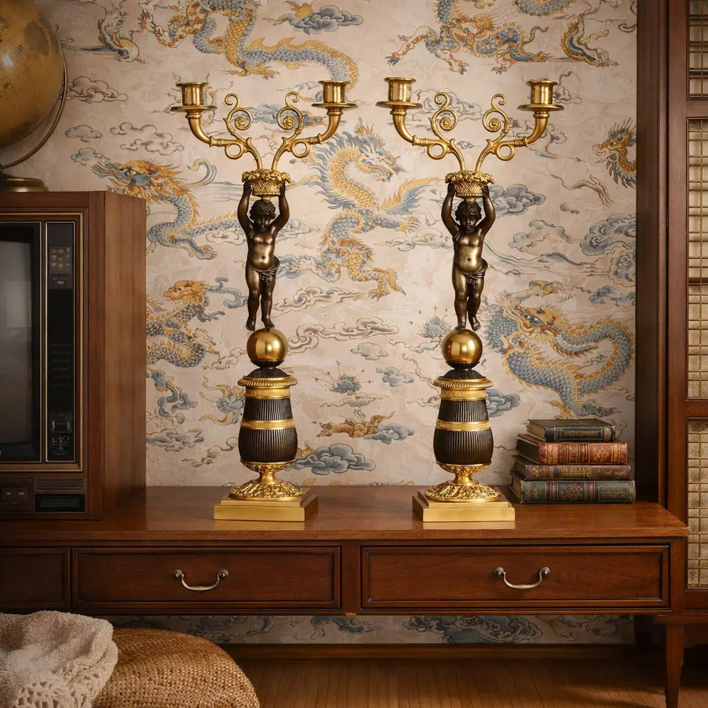 Antique Candelabra Napoleon III Style Bronze Italy XX Century - Italy, Mid XX Century | Antiques | Bronzes