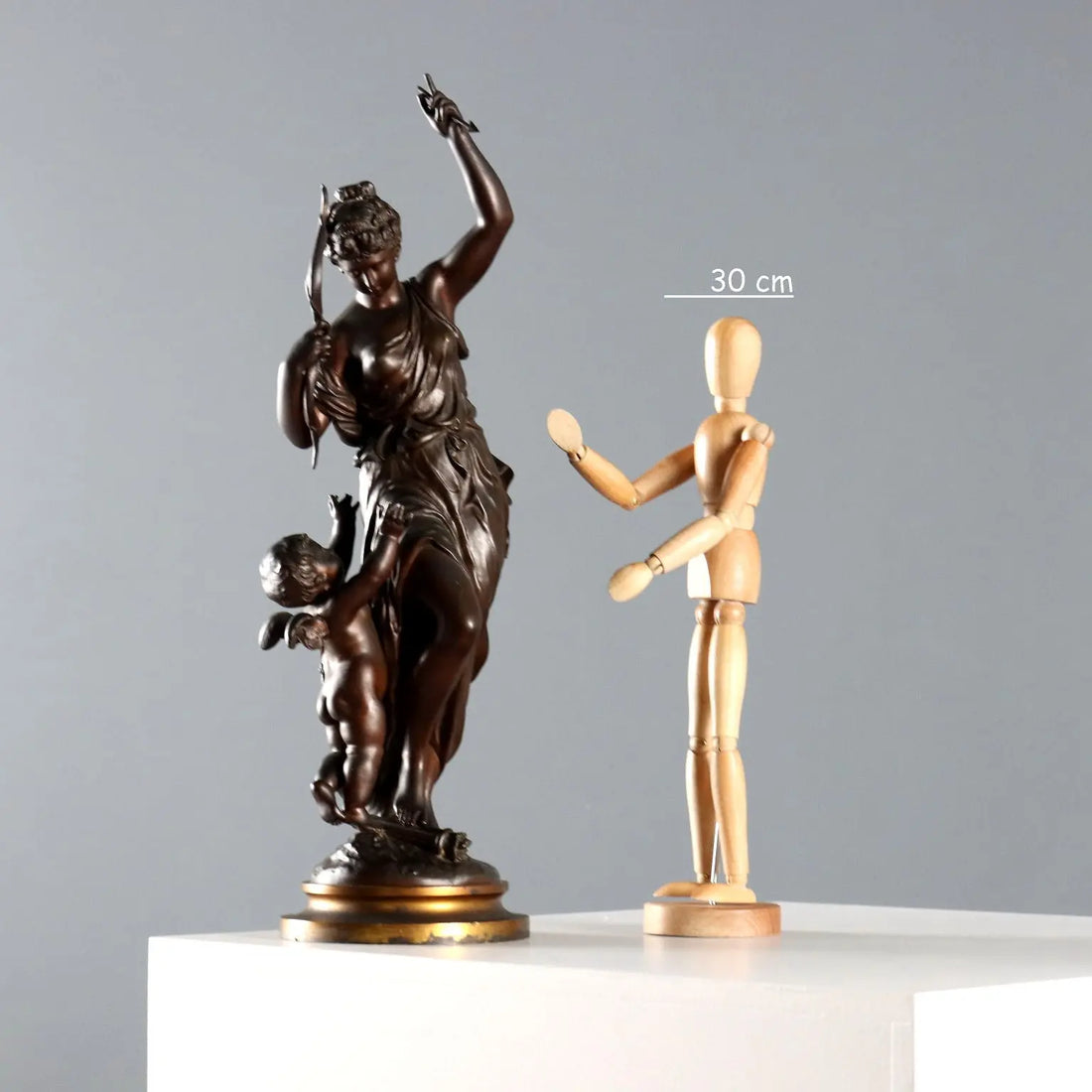 Modern Sculpture Venus and Love Signed M. Moreau XX Century - France, Mid XX Century | Antiques | Bronzes