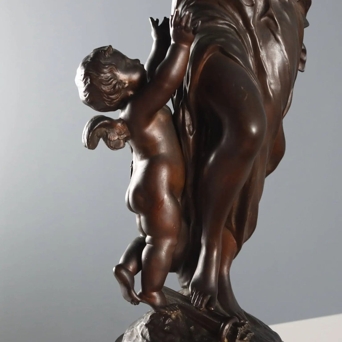 Modern Sculpture Venus and Love Signed M. Moreau XX Century - France, Mid XX Century | Antiques | Bronzes