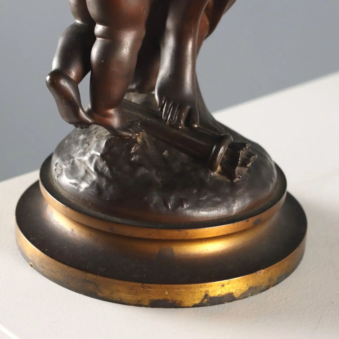 Modern Sculpture Venus and Love Signed M. Moreau XX Century - France, Mid XX Century | Antiques | Bronzes