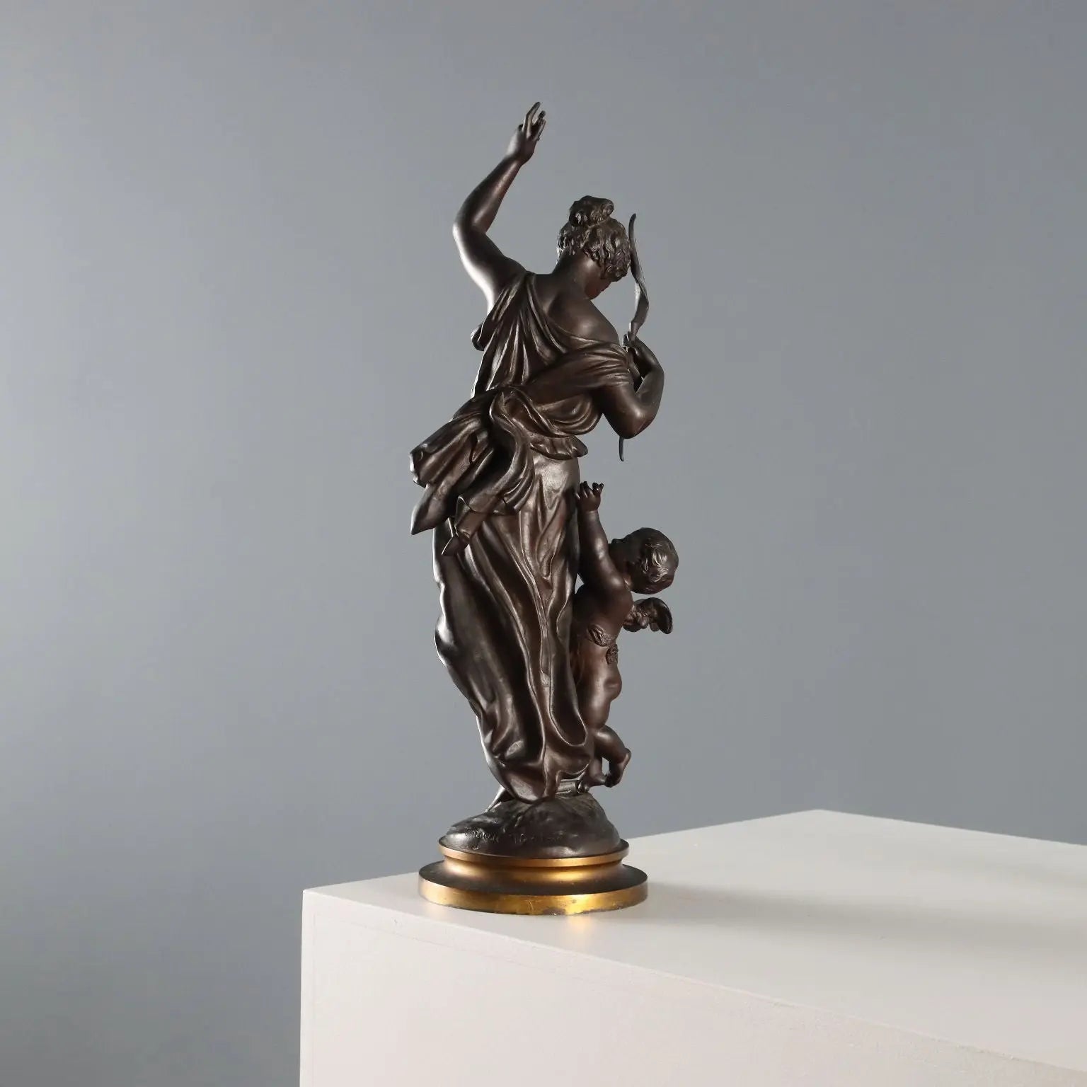 Modern Sculpture Venus and Love Signed M. Moreau XX Century - France, Mid XX Century | Antiques | Bronzes