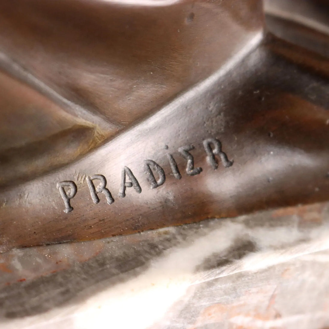 Bronze Sculpture Mother and Child by Pradier