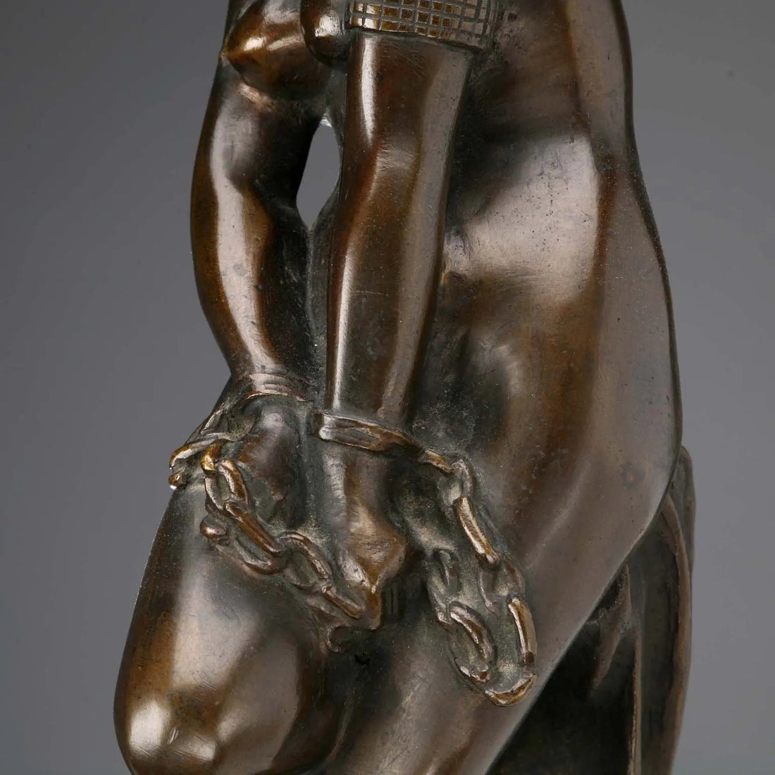 Modern Sculpture Slave in Chain Bronze Italy XX Century - Italy Mid XX Century | Antiques | Bronzes