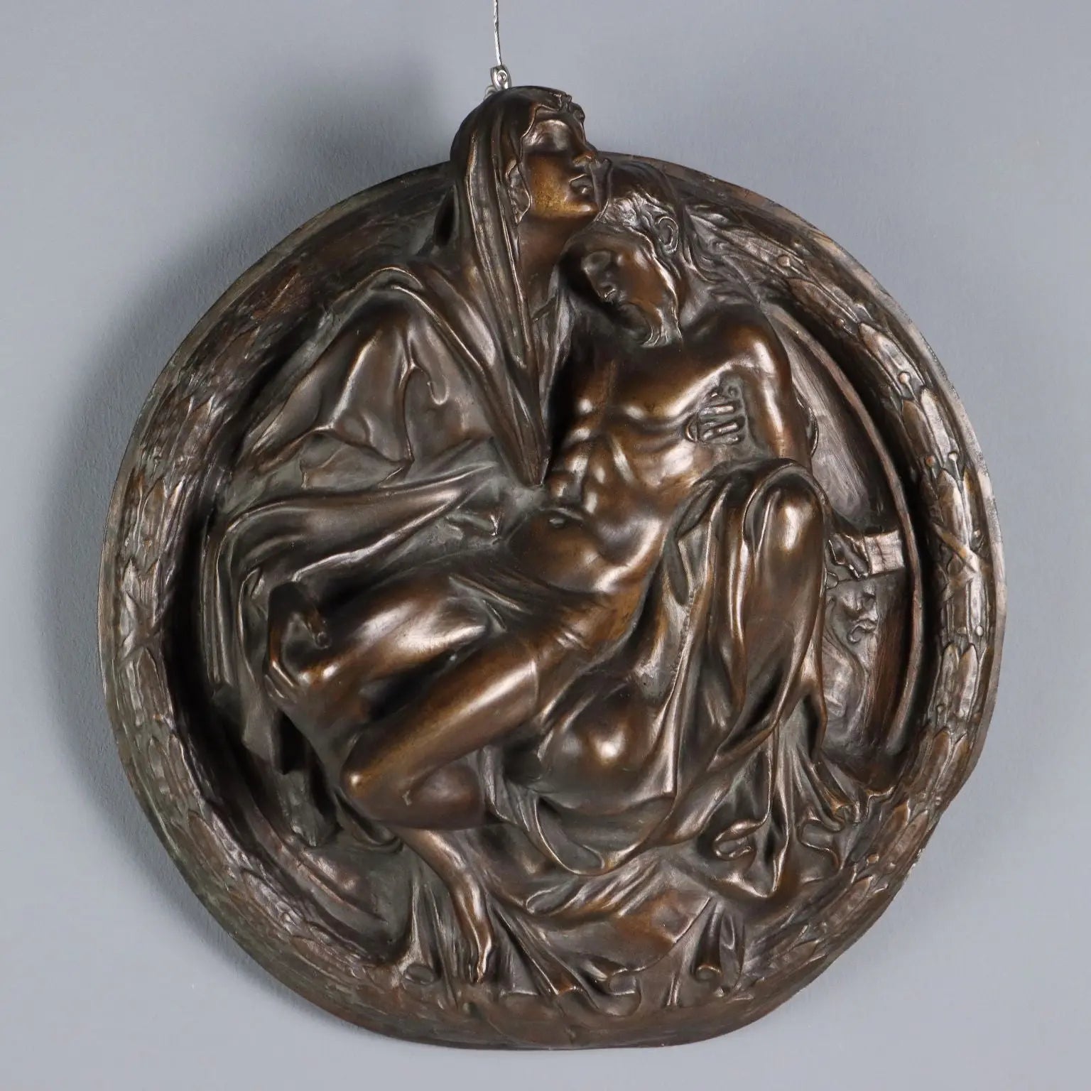 Bronze Bas-Relief The Pietà - Italy 20th Century