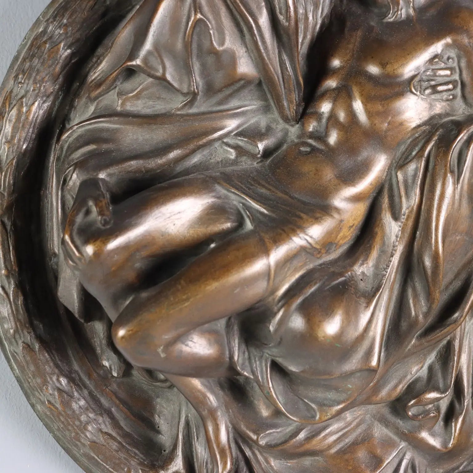 Bronze Bas-Relief The Pietà - Italy 20th Century