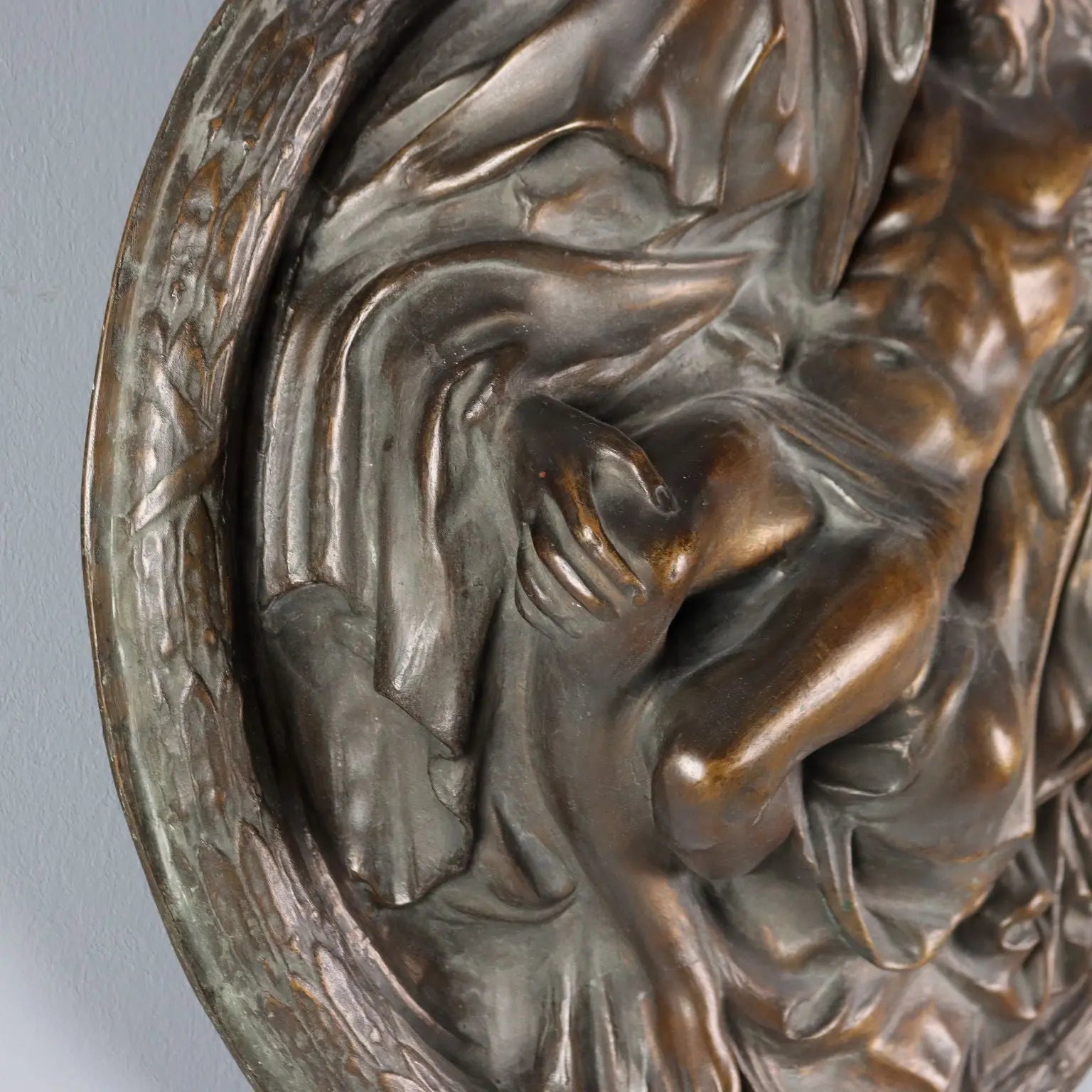 Bronze Bas-Relief The Pietà - Italy 20th Century
