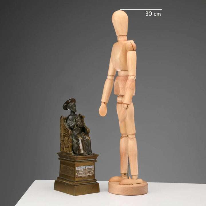 Antique Sculpture Saint Peter Bronze with Micromosaic XIX Century - Italy, Late XIX Century | Antiques | Bronzes