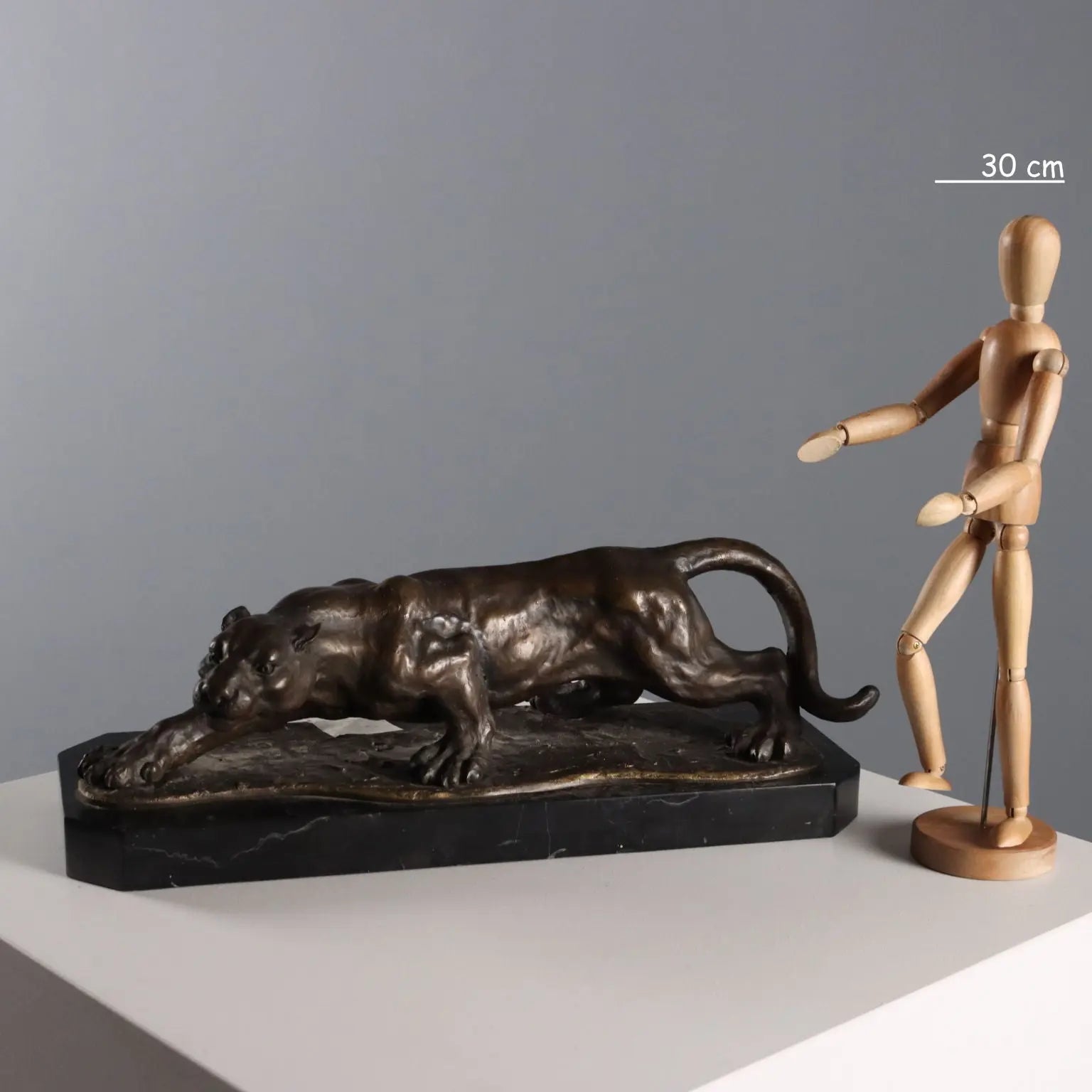 Rembrandt Bugatti's Lurking Tiger Bronze Sculpture XX Century - Europe, Mid XX Century | Antiques | Bronzes