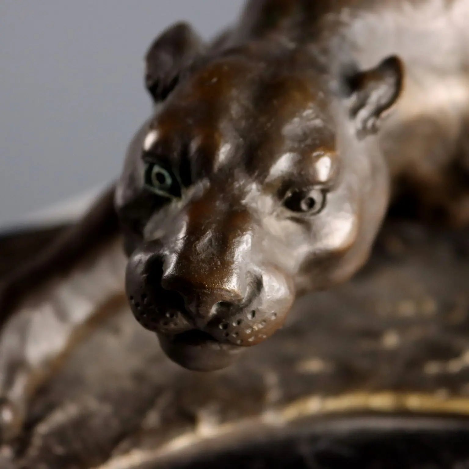 Rembrandt Bugatti's Lurking Tiger Bronze Sculpture XX Century - Europe, Mid XX Century | Antiques | Bronzes