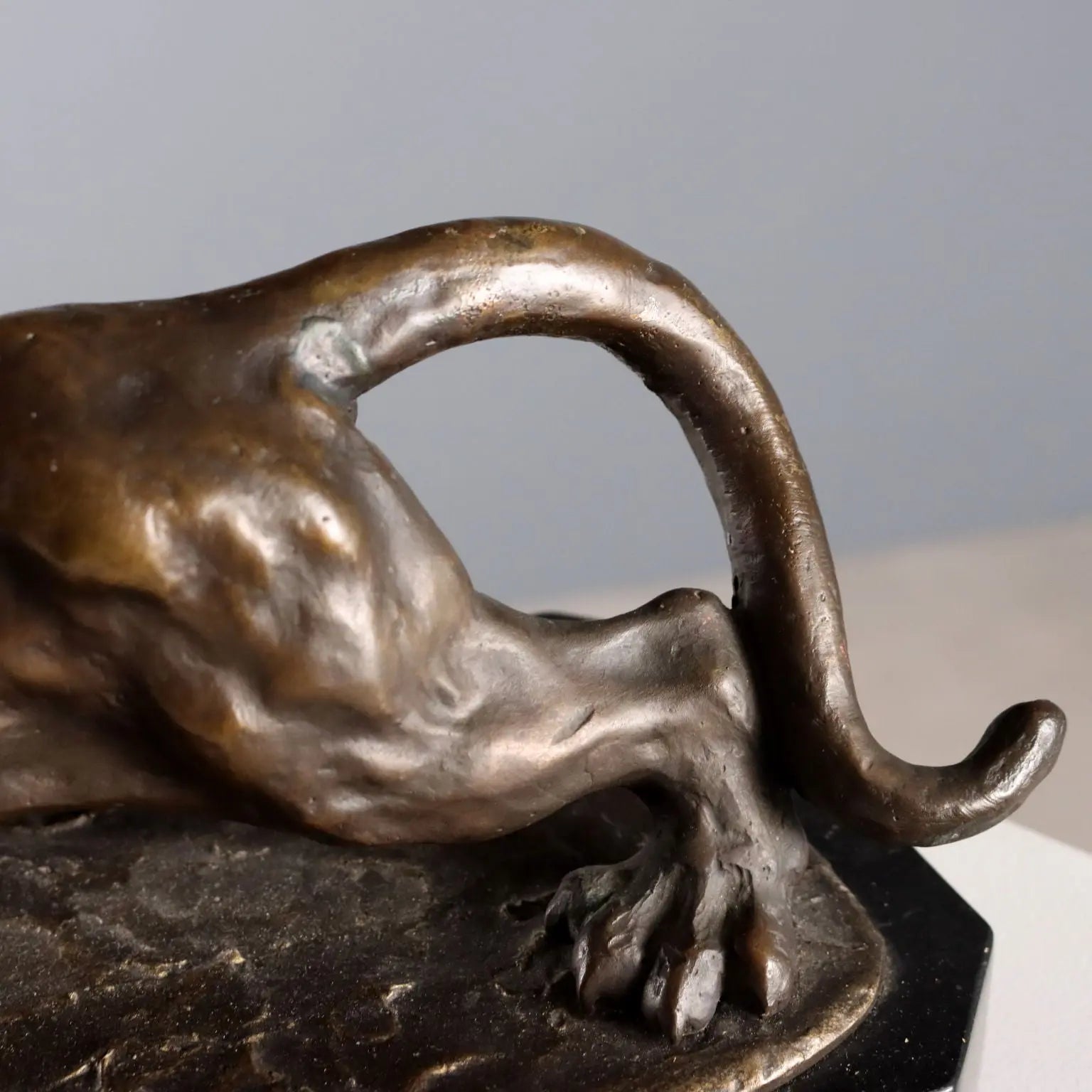 Rembrandt Bugatti's Lurking Tiger Bronze Sculpture XX Century - Europe, Mid XX Century | Antiques | Bronzes