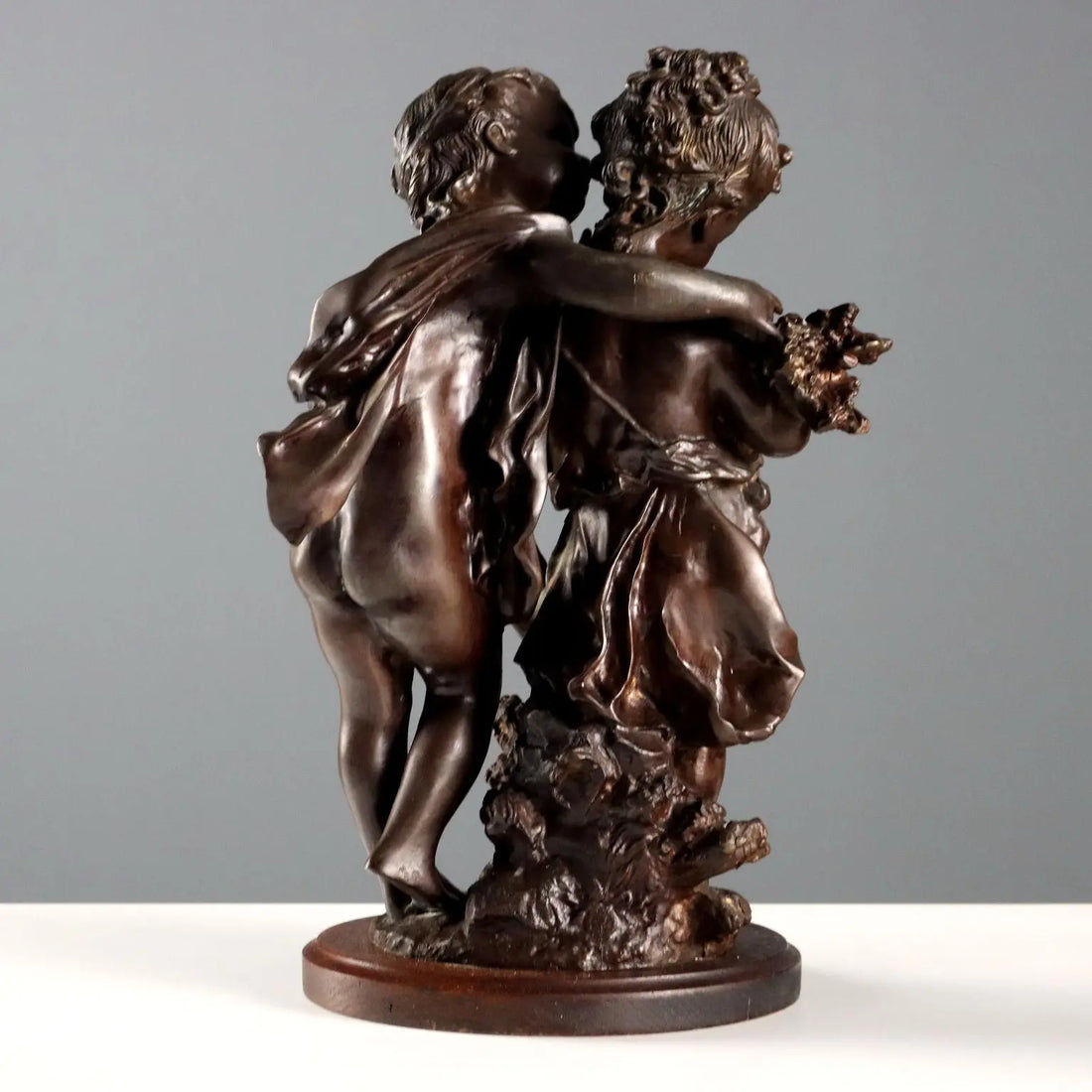 Bronze Sculpture by Moreau - Whispering Children