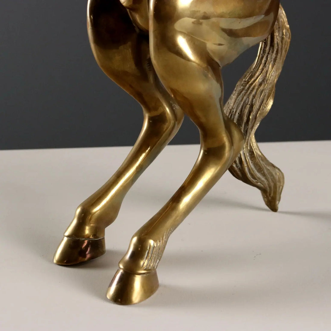 Modern Sculpture Gilded Bronze Prancing Horse Italy 1970s-1980s - Italy, 1970s-1980s | Antiques | Bronzes
