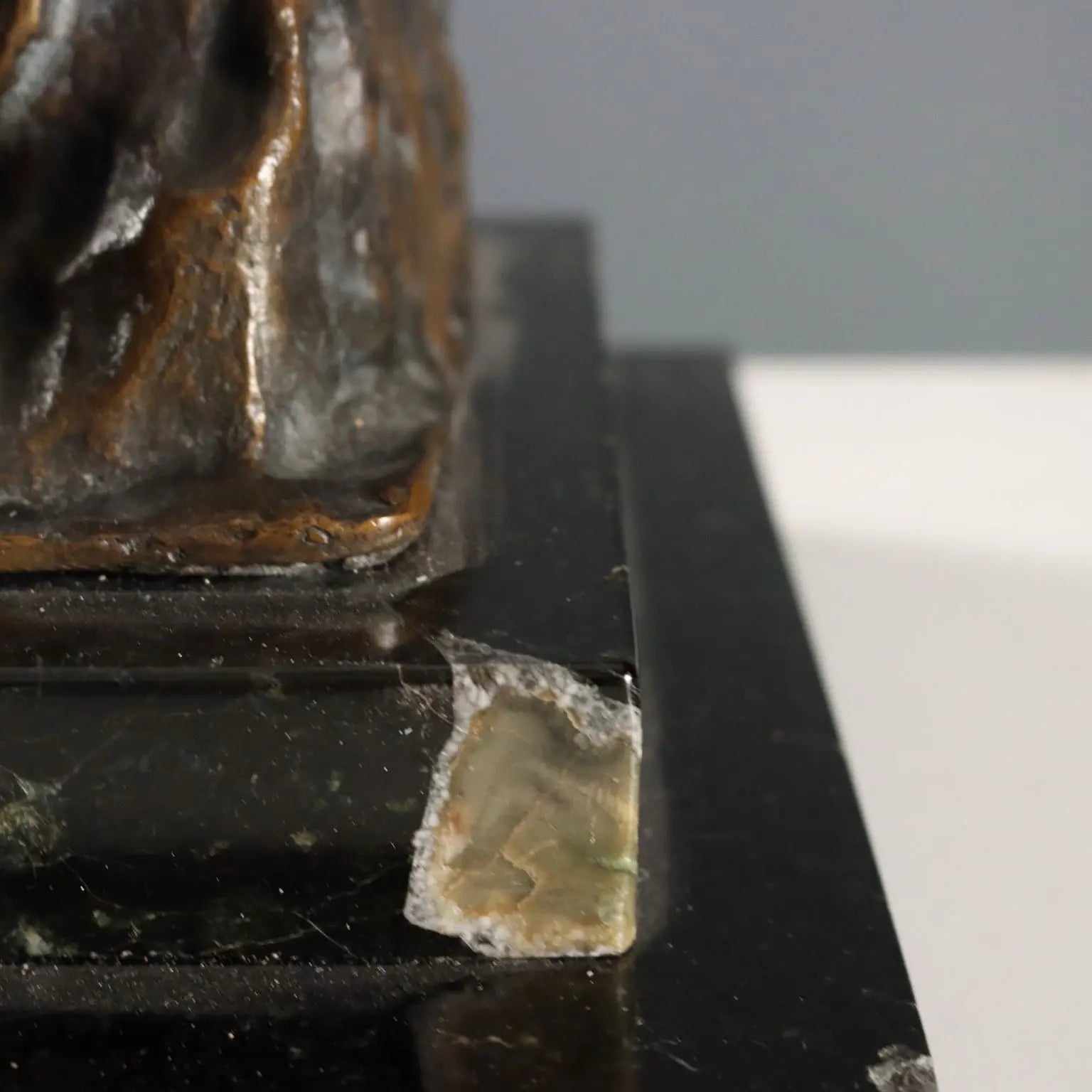 Modern Sculpture Slave Bronze Marble Base Italy Mid XX Century - Italy, Mid XX Century | Antiques | Bronzes