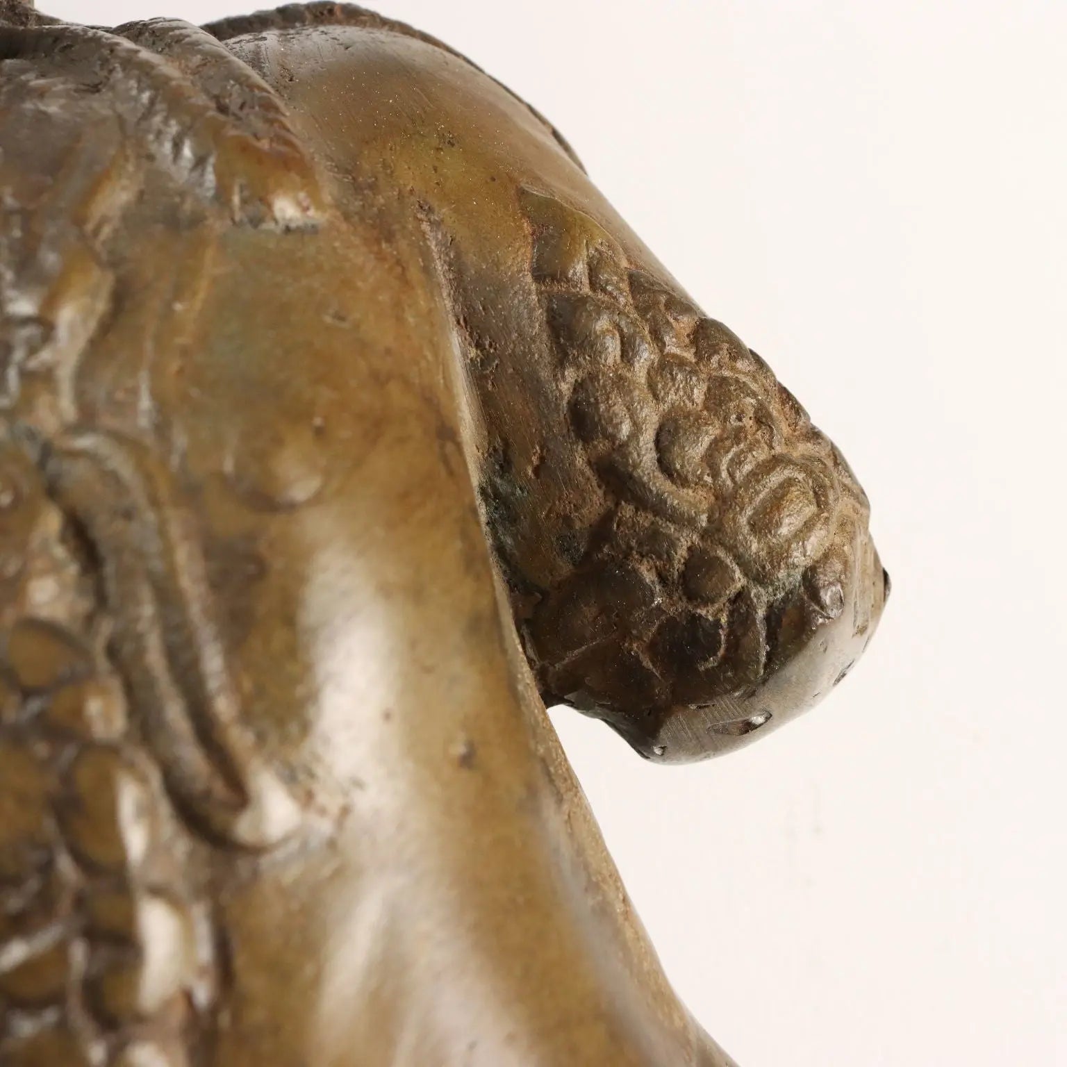 Antique Bronze Sculpture Bodhisattva Cambodia XX Century