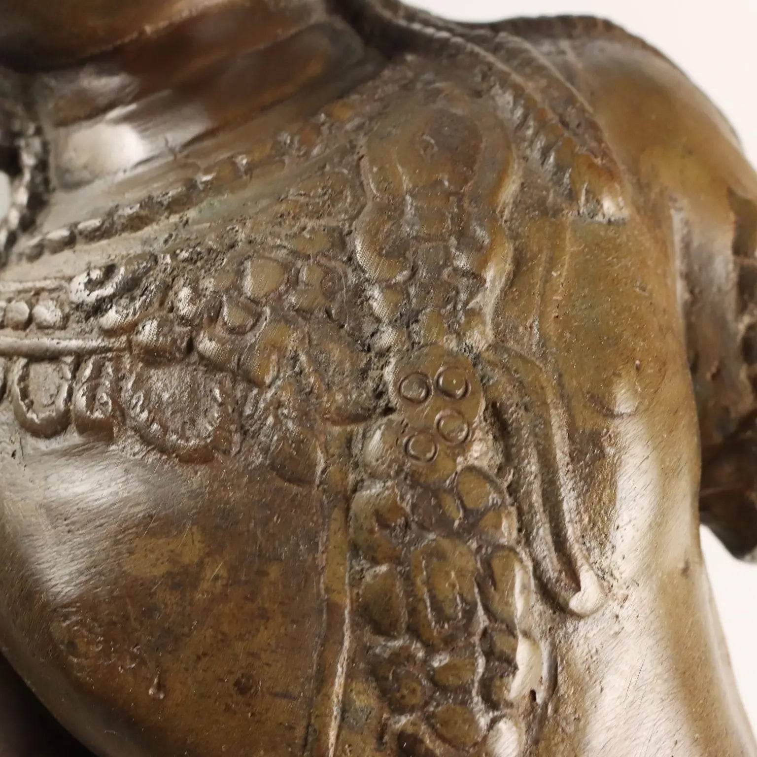 Antique Bronze Sculpture Bodhisattva Cambodia XX Century