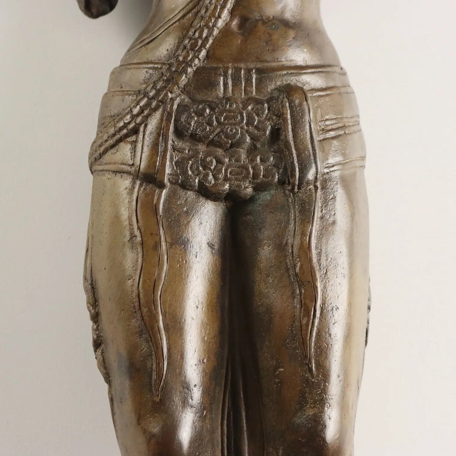 Antique Bronze Sculpture Bodhisattva Cambodia XX Century