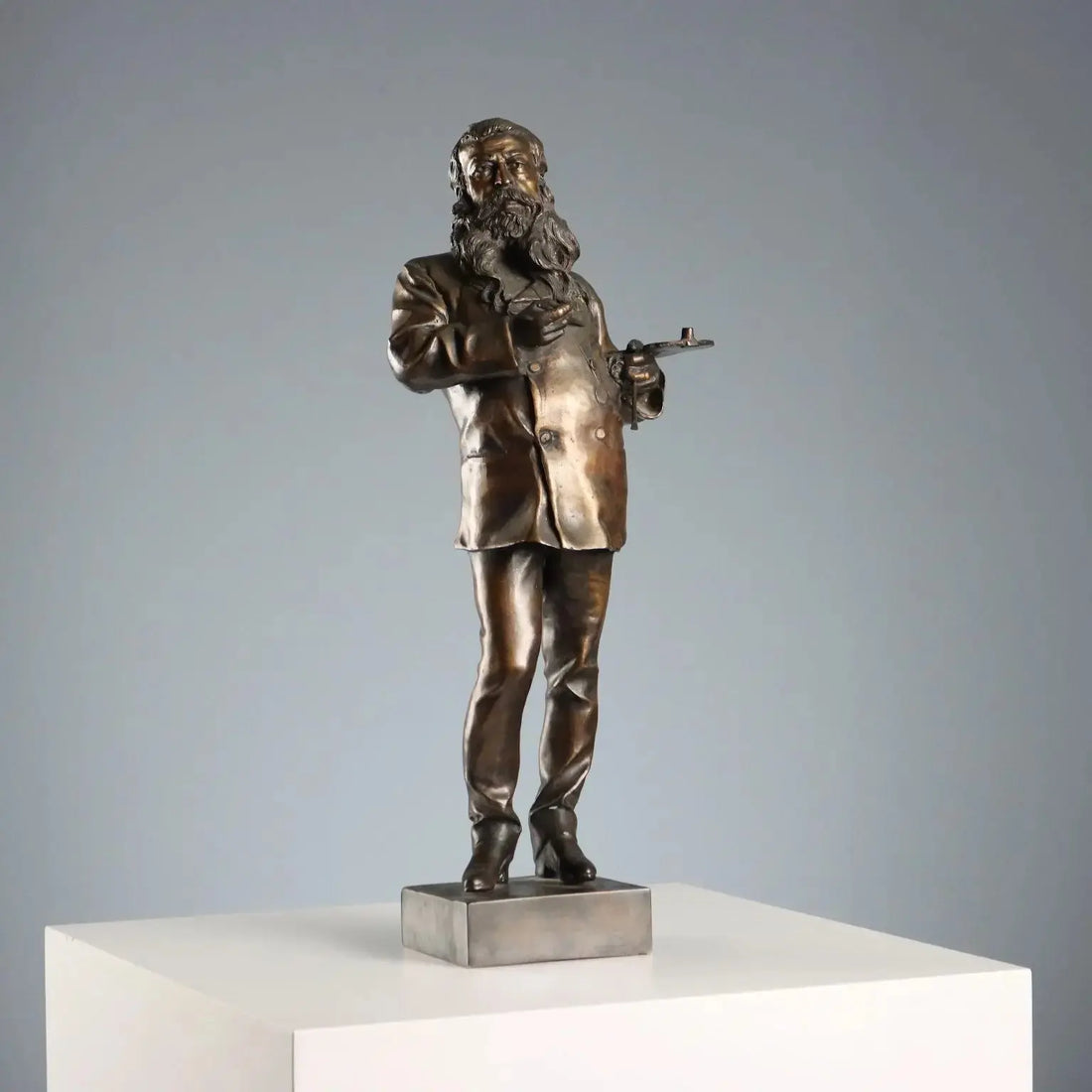 Antique Sculpture Bronze Painted Vincenzo Gemito XX Century