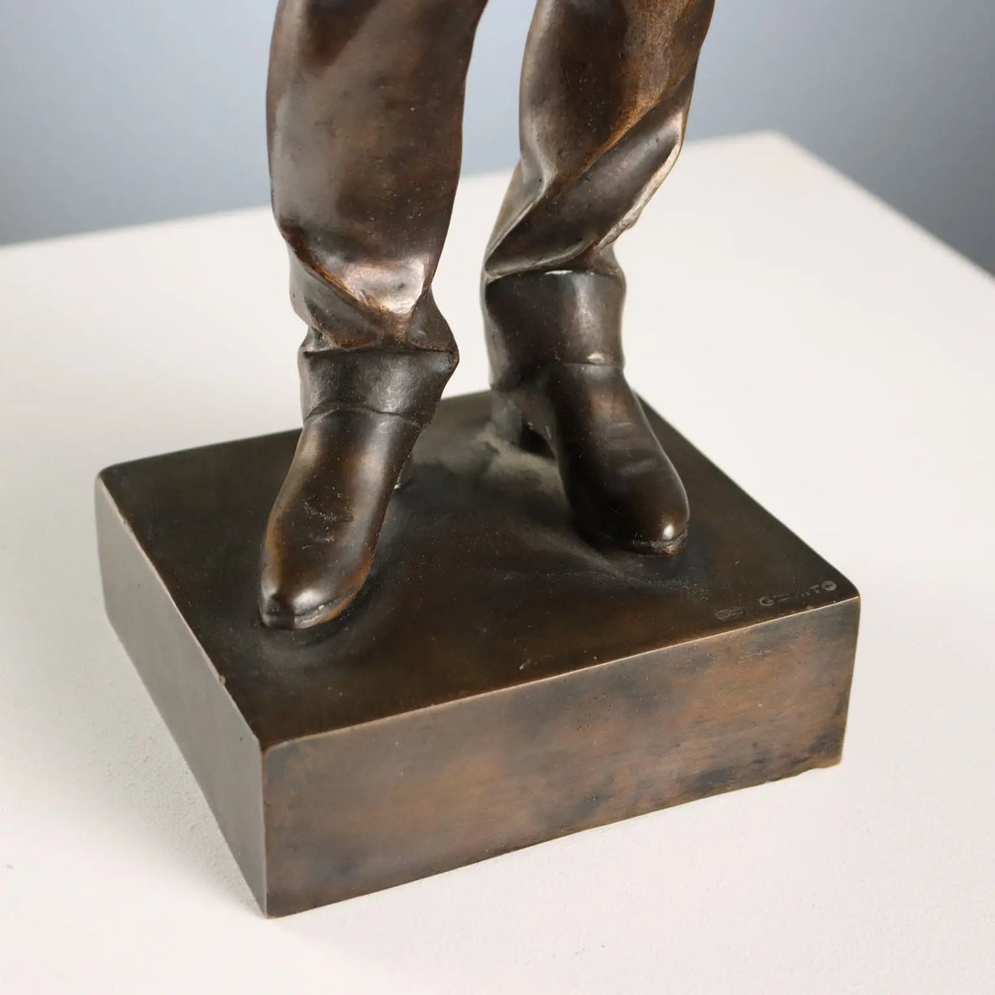 Antique Sculpture Bronze Painted Vincenzo Gemito XX Century