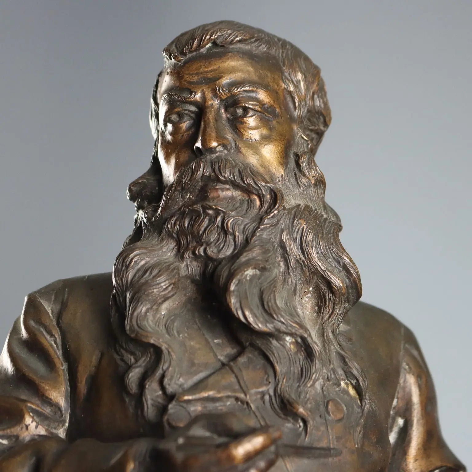 Antique Sculpture Bronze Painted Vincenzo Gemito XX Century