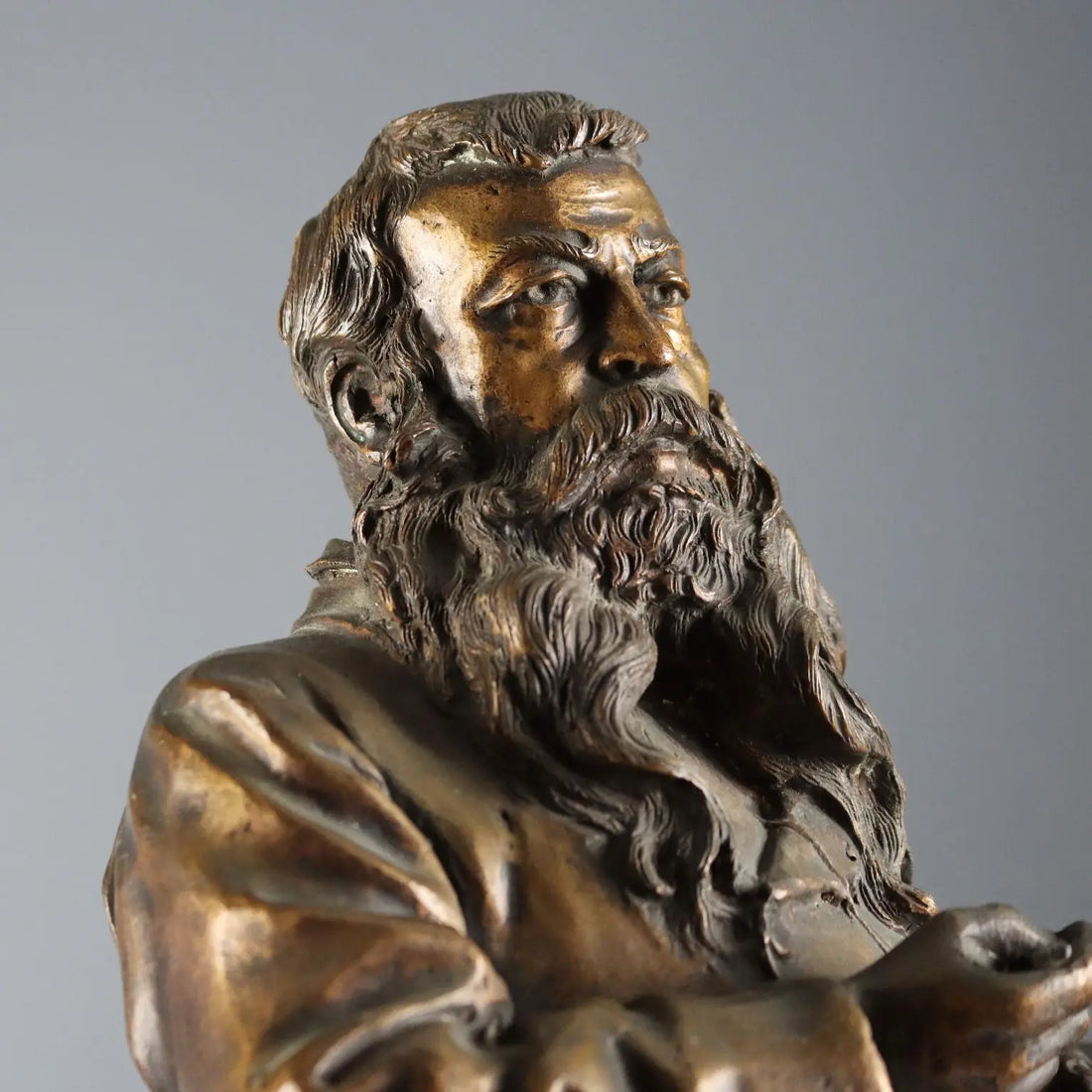 Antique Sculpture Bronze Painted Vincenzo Gemito XX Century